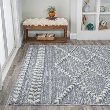 Sofie Moroccan Trellis High-low Area Rug